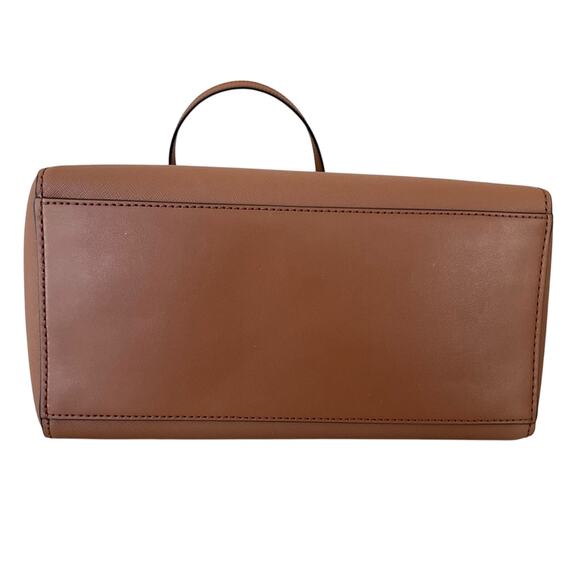 Michael Kors Tote Bag Vincent Large Saffiano Leather Brown With Card Case NWT - Picture 8 of 15